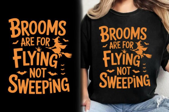 Brooms Are for Flying Not Sweeping: A Halloween T-shirt Design Revolution