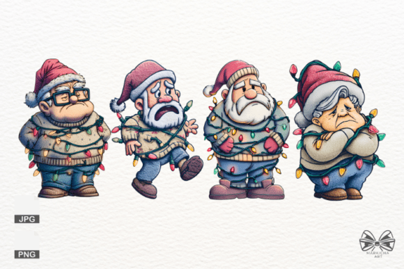 Christmas Grandpa Grandma Png