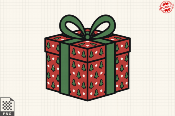 Christmas Present Icon Gift Box Clipart