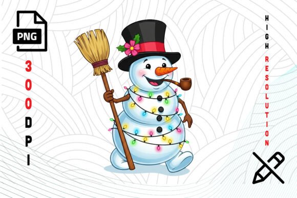 Christmas Snowman with Lights: A Festive Addition to Your Creative Projects