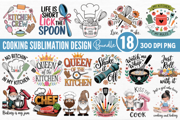 Cooking Sublimation Bundle: Elevate Your Creative Projects with Professional-Grade Design