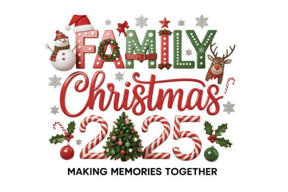 Family Christmas 2025: Making Memorie PNG