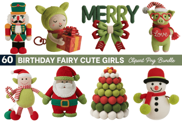 Faux Yarn Christmas PNG Bundle and Clipart Sublimation Design: A Creative Powerhouse for DIY Enthusiasts
