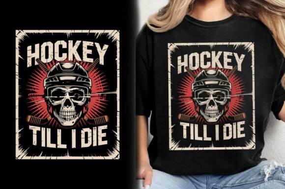 Hockey Till I Die Skull Vector Design: A Creative Powerhouse for Sports Enthusiasts