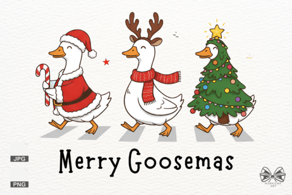 Merry Goosemas Png Clipart: Elevate Your Creative Projects with High-Quality Digital Assets
