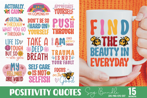 Positive Quotes SVG Bundle: A Must-Have for Creative Projects