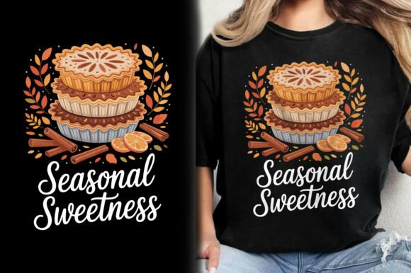Seasonal Sweetness Turkey Day T-Shirt: A Creative Asset for Thanksgiving Projects