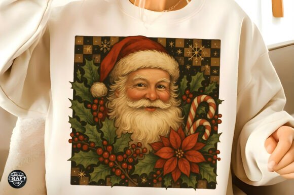Vintage Santa Face PNG, Christmas PNG: A Versatile Digital Asset for Creative Projects